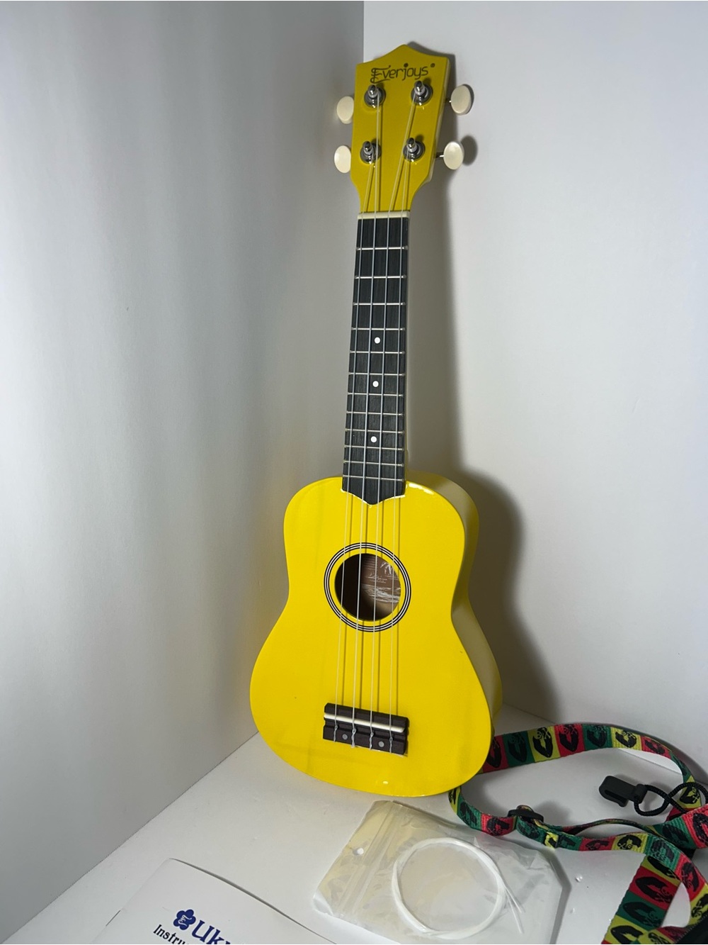 Yellow Soprano Ukulele – Bright Travel-Friendly Instrument